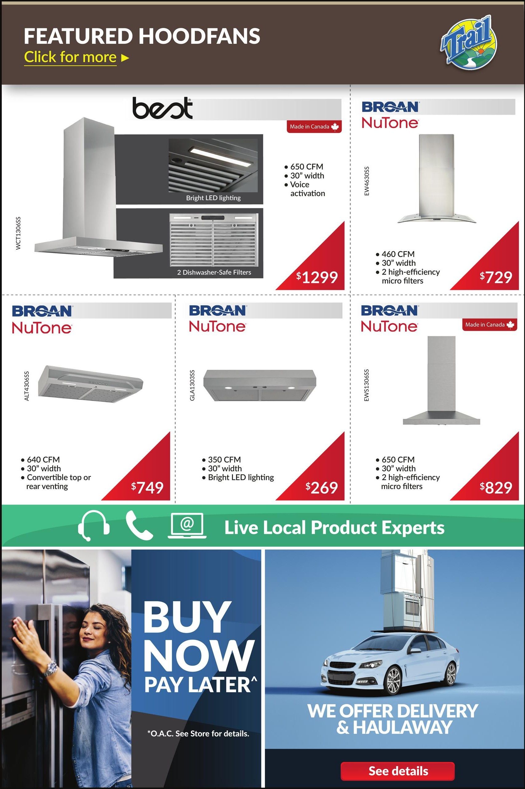 Trail Appliances (AB & SK) Flyer September 10 to 16