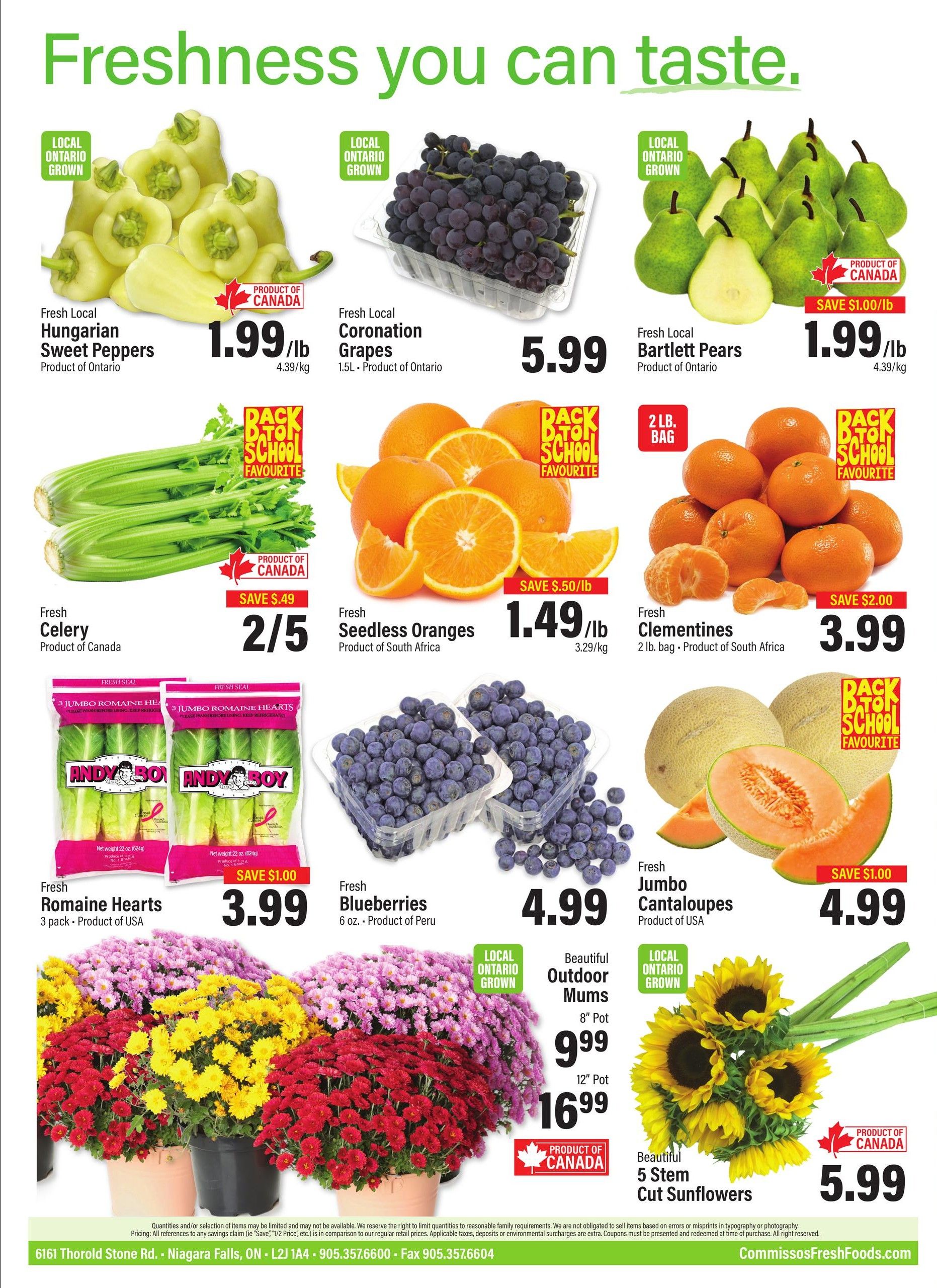 Commisso's Fresh Foods Flyer September 11 to 17