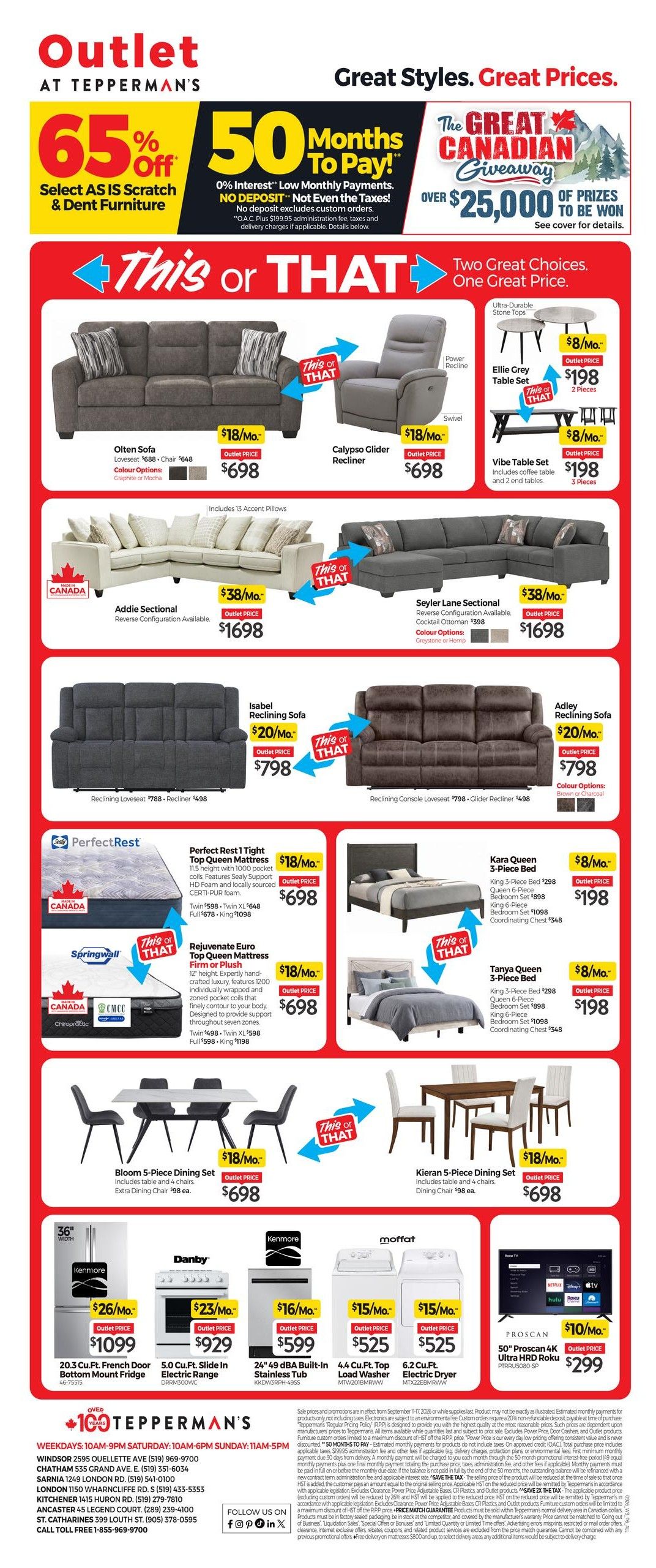 Tepperman's Flyer September 11 to 17
