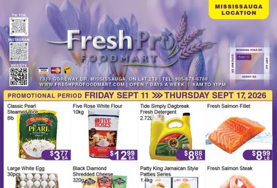FreshPro Foodmart (Mississauga) Flyer September 11 to 17