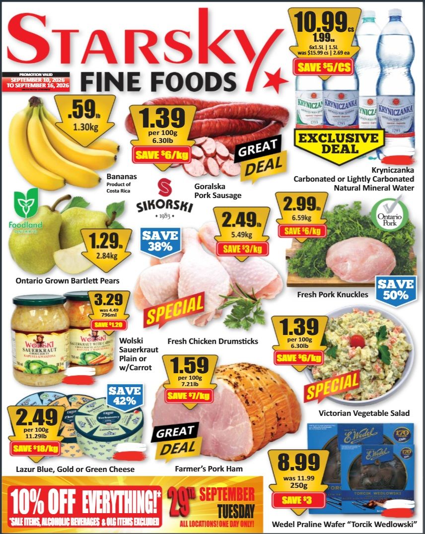 Starsky Foods Flyer September 10 to 16