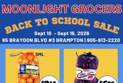 Moonlight Grocers Flyer September 10 to 16
