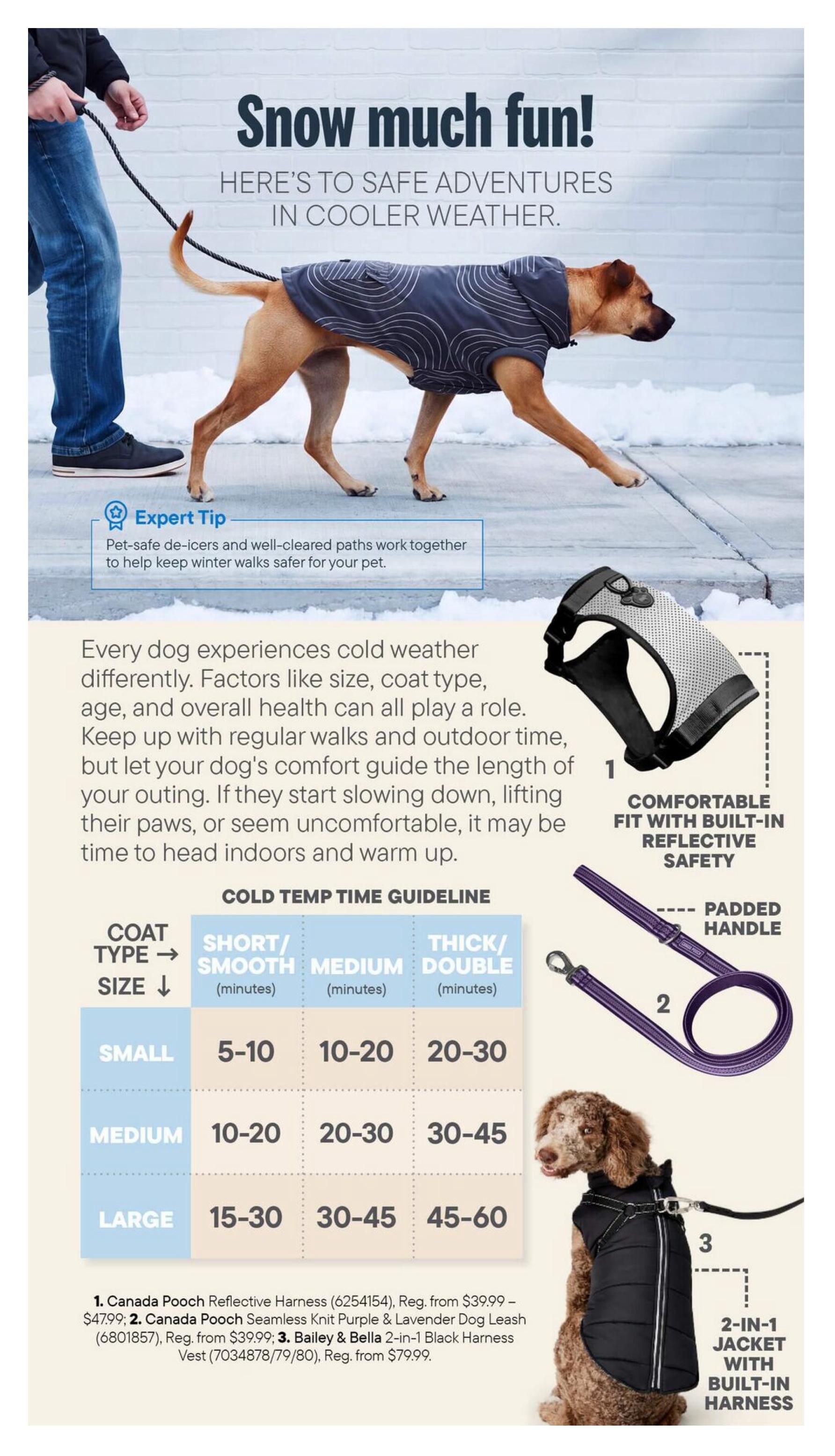 Paulmac's Pets Cold Weather Guide September 10 to 30