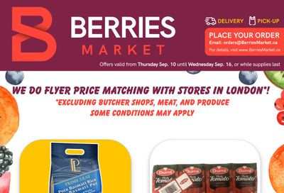 Berries Market Flyer September 10 to 16
