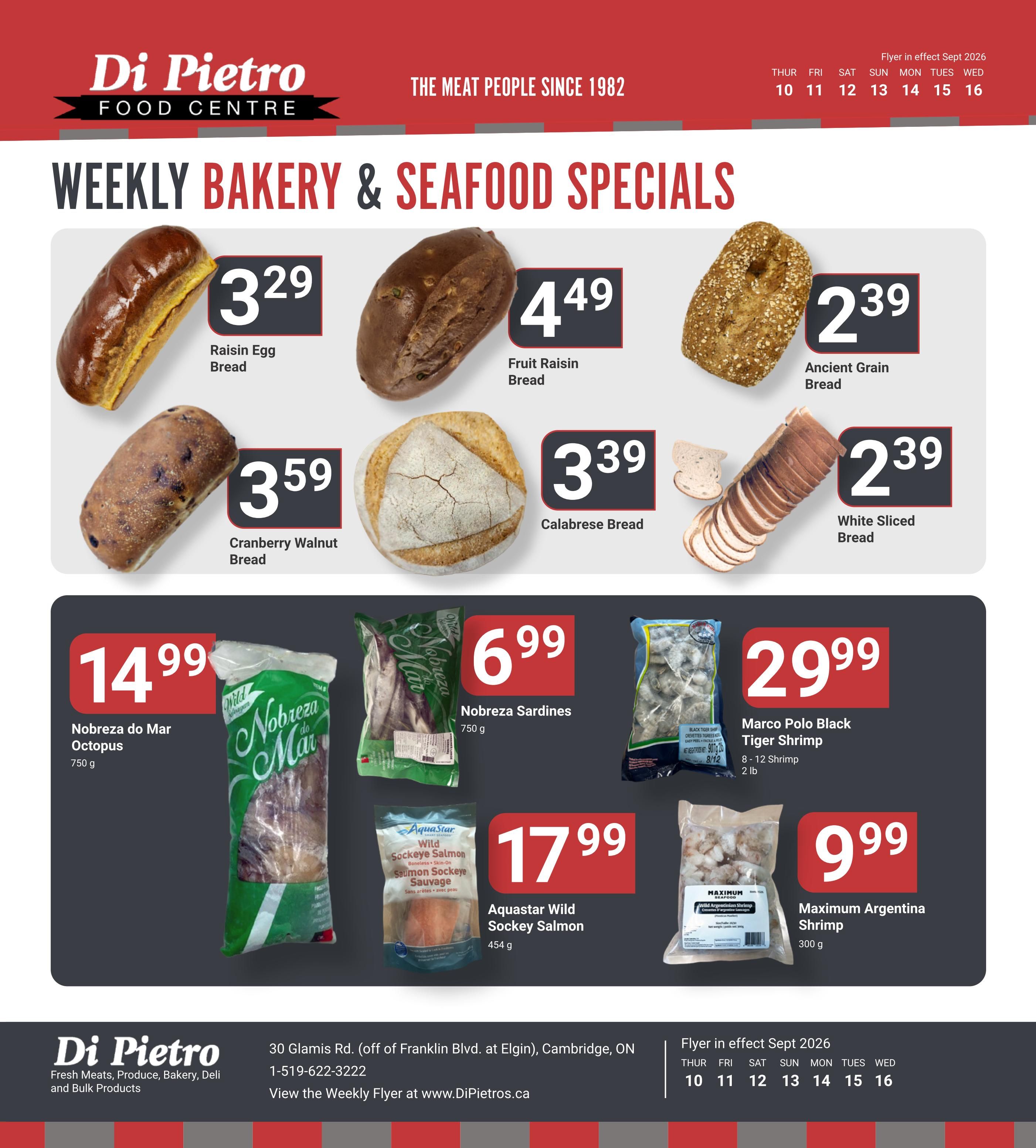 Di Pietro Food Centre Flyer September 10 to 16