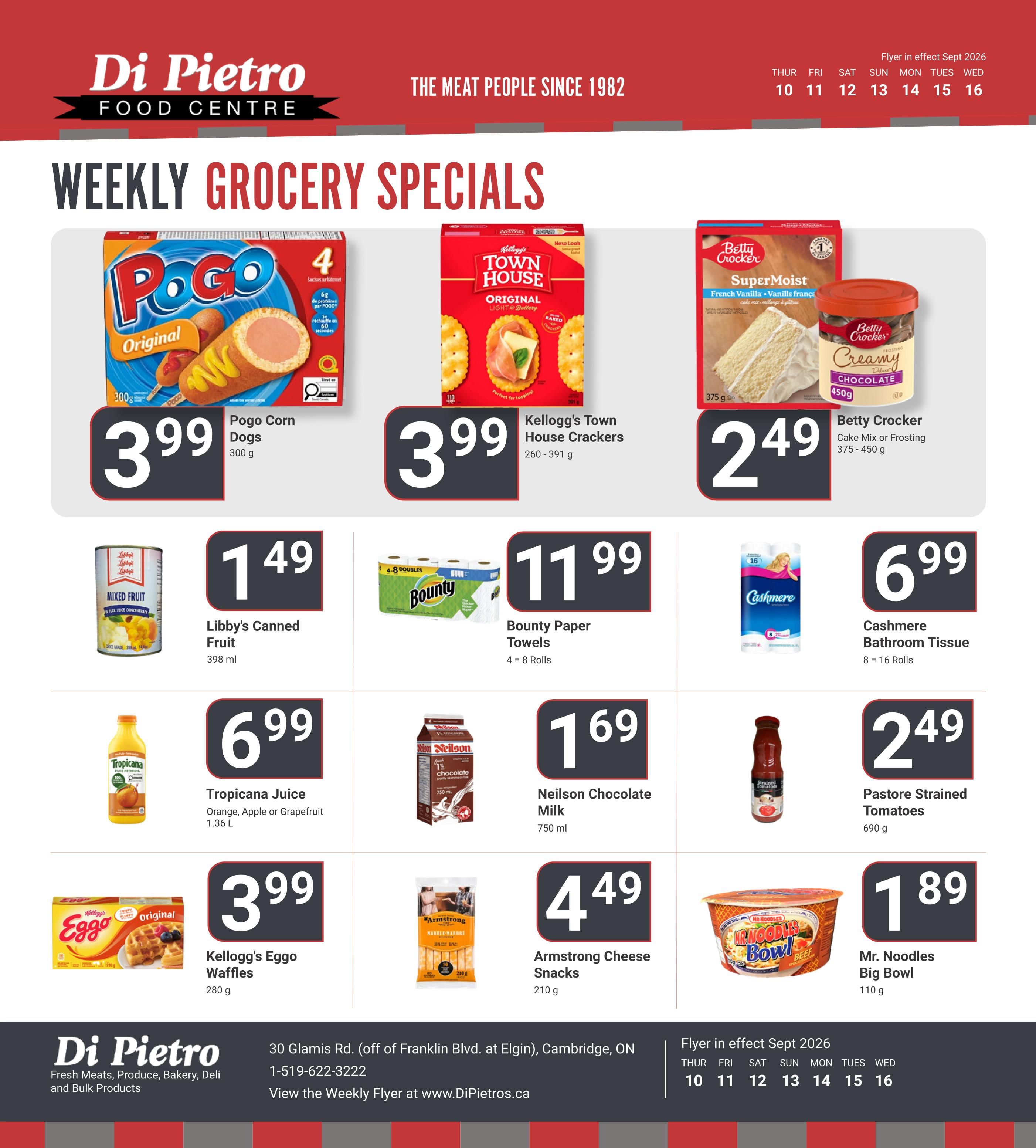 Di Pietro Food Centre Flyer September 10 to 16