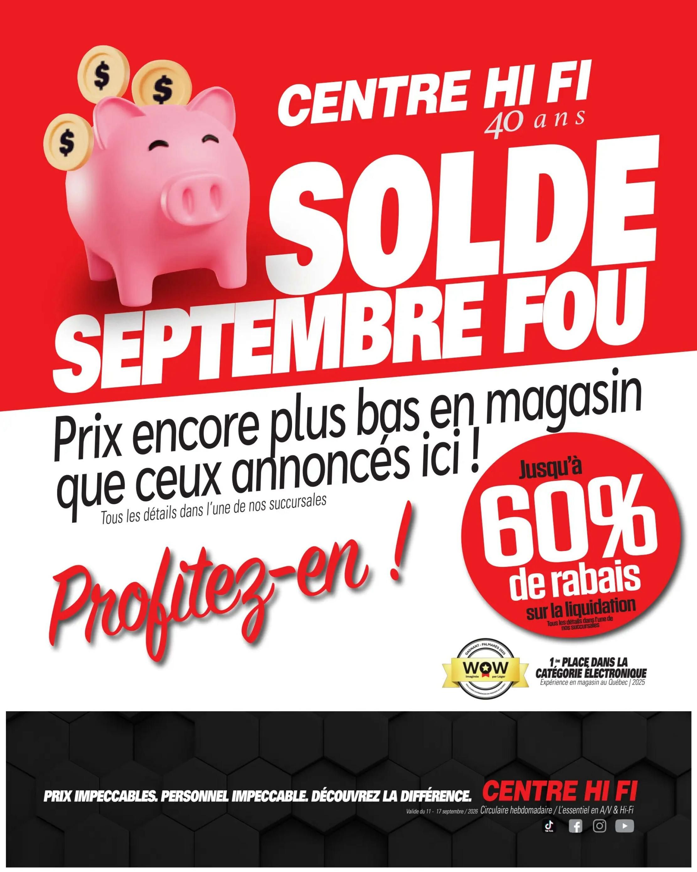 Centre Hi-Fi Flyer September 11 to 17