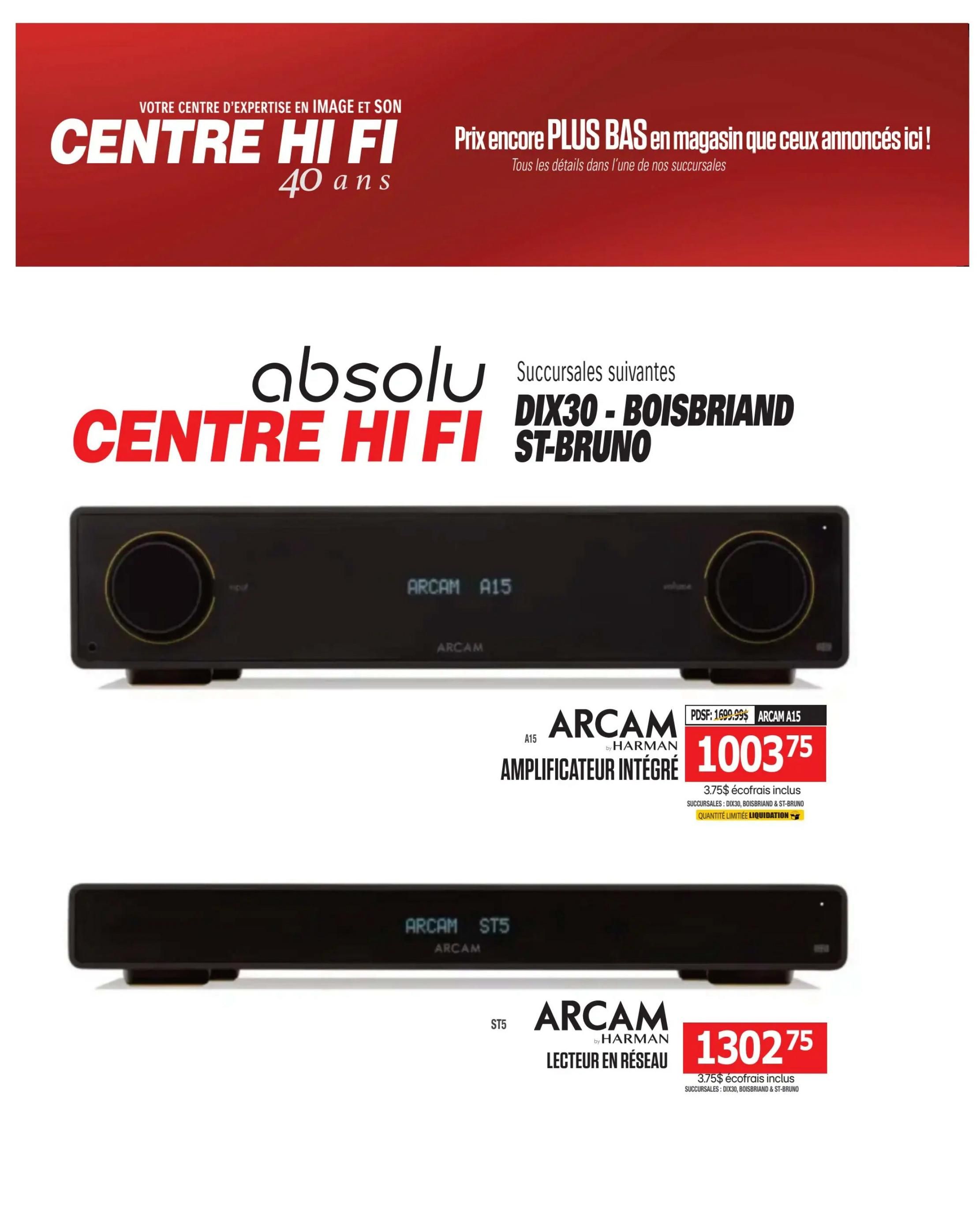 Centre Hi-Fi Flyer September 11 to 17