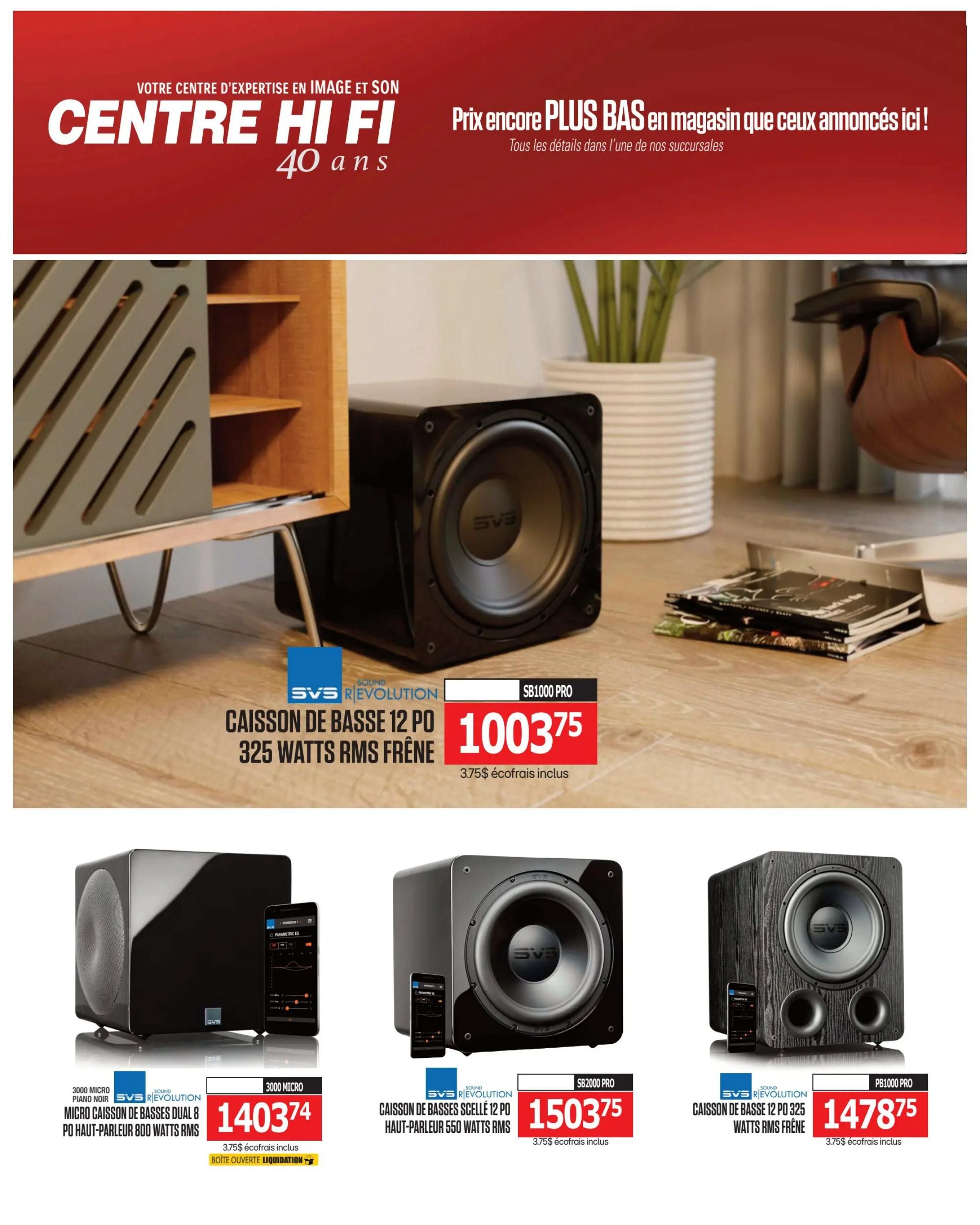 Centre Hi-Fi Flyer September 11 to 17