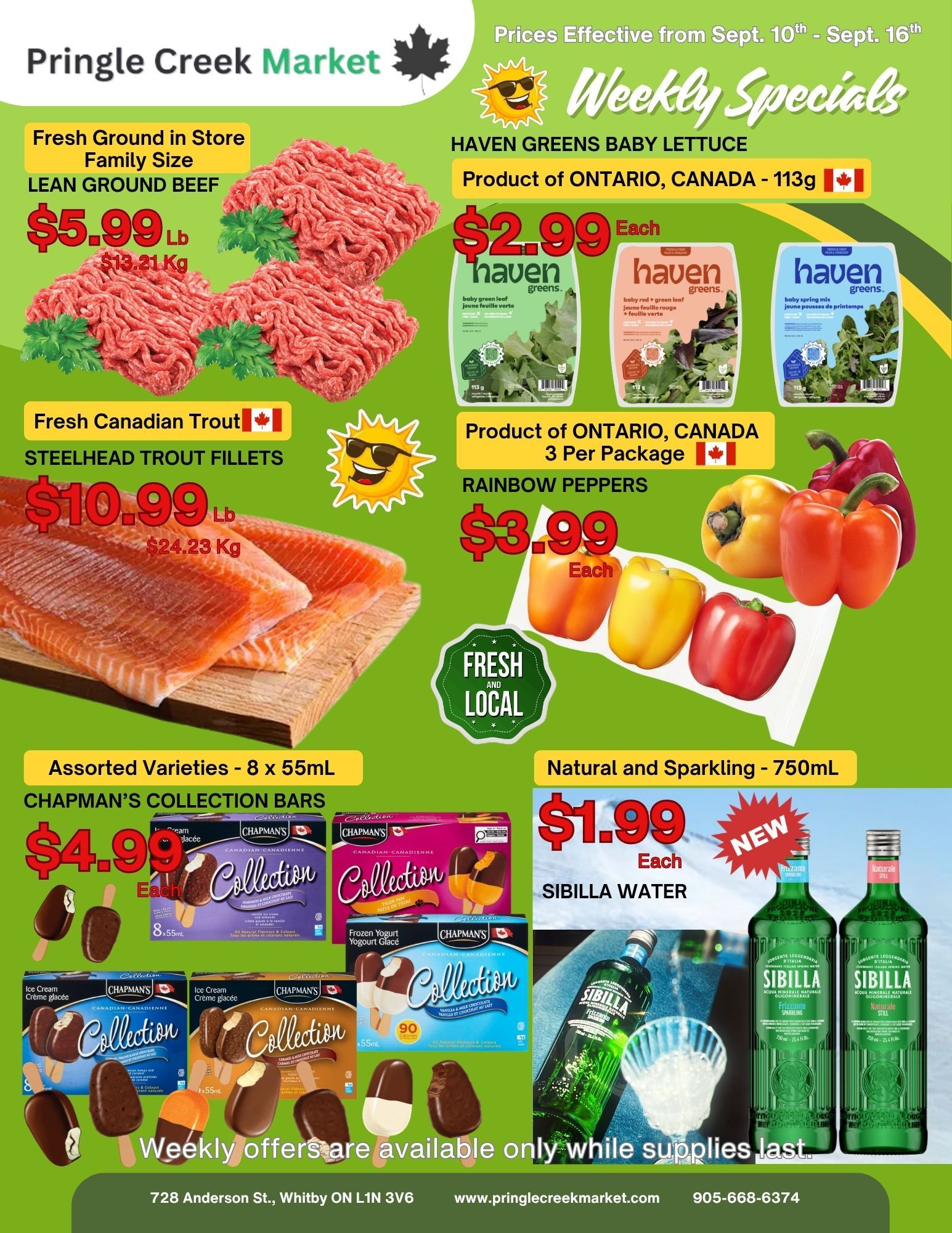 Pringle Creek Market Flyer September 10 to 16