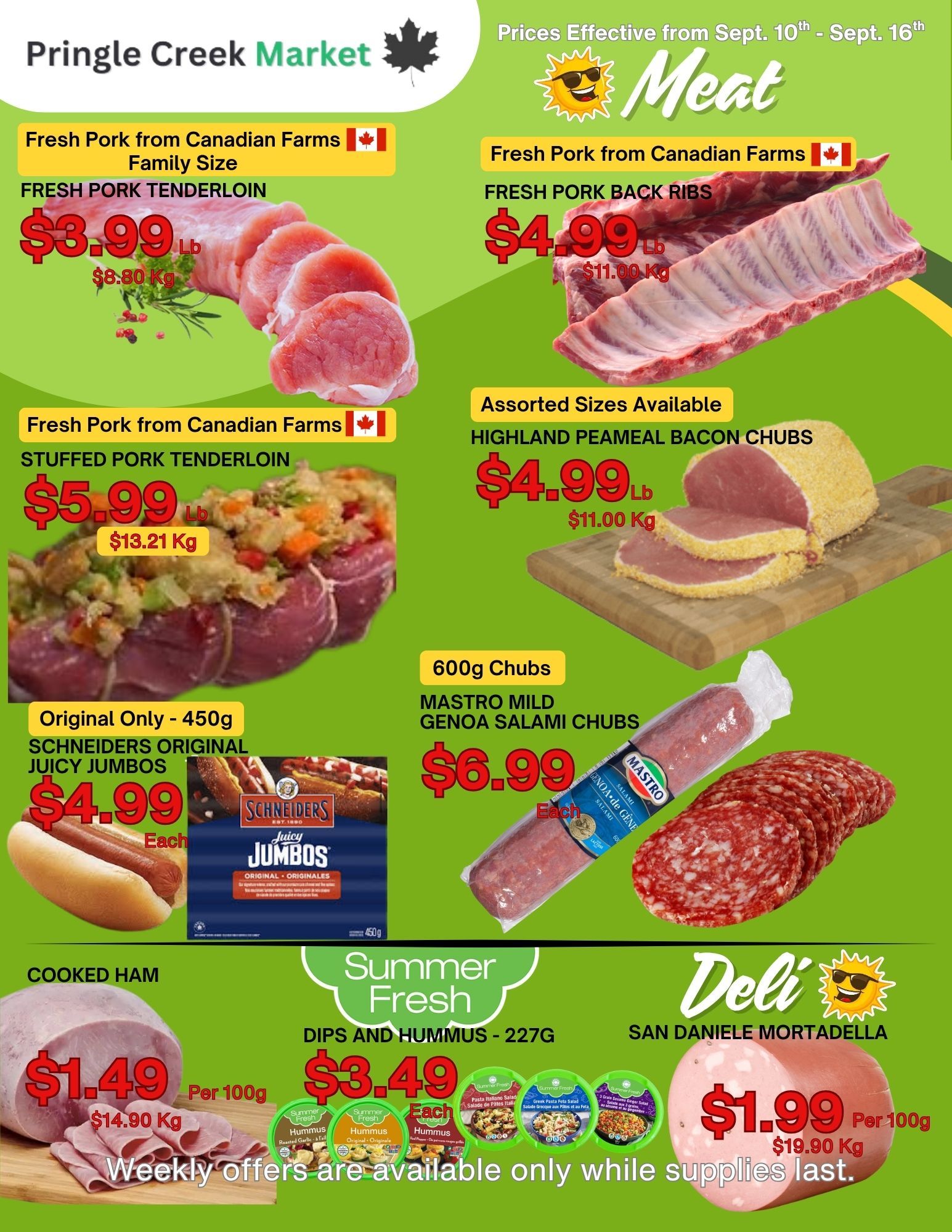 Pringle Creek Market Flyer September 10 to 16