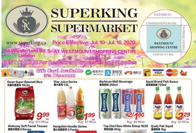 Superking Supermarket (London) Flyer July 10 to 16