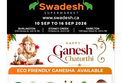 Swadesh Supermarket Flyer September 10 to 16