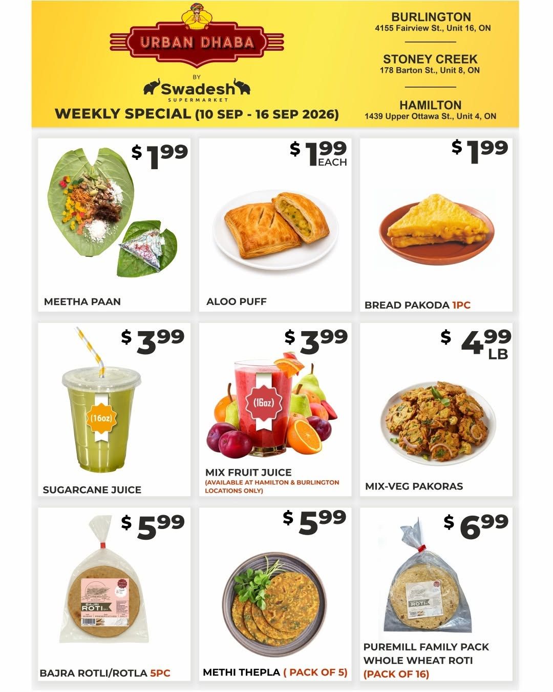 Swadesh Supermarket Flyer September 10 to 16