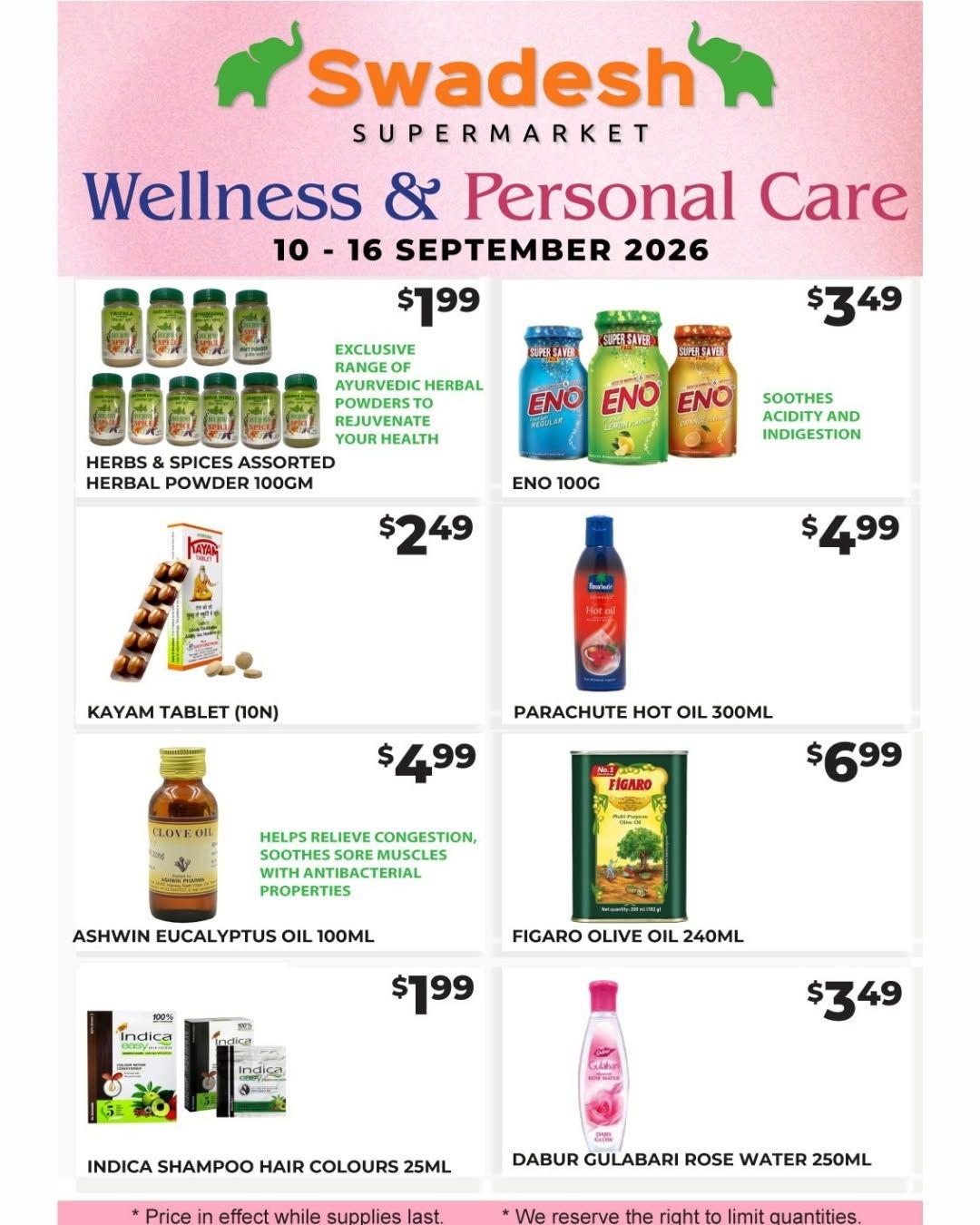 Swadesh Supermarket Flyer September 10 to 16