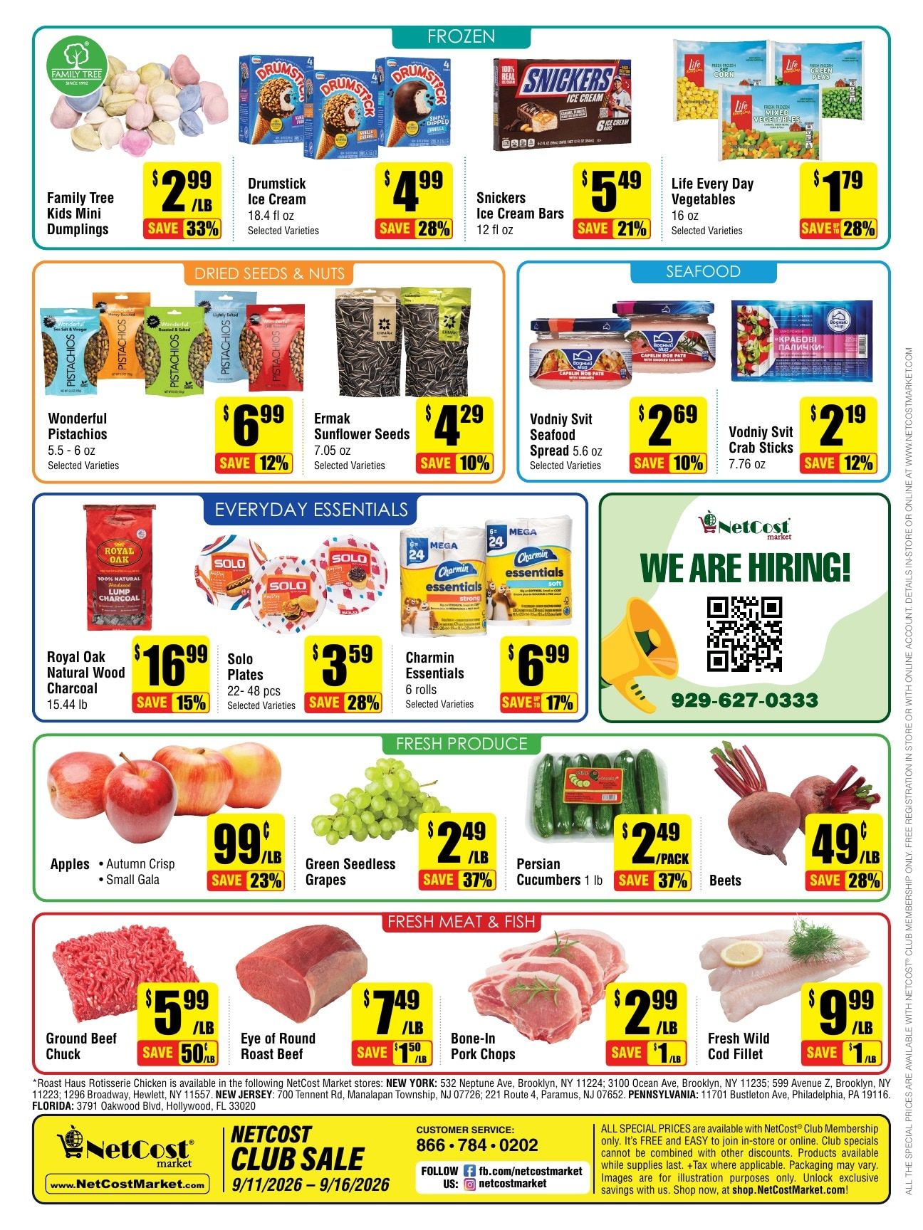 NetCost Market (New York) Weekly Ad September 11 - 16, 2026