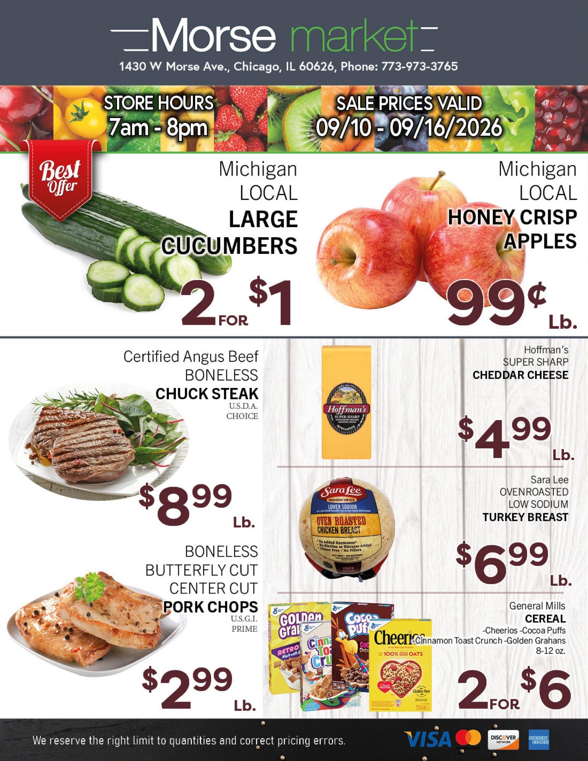 Morse Fresh Market Weekly Ad September 10 - 16, 2026