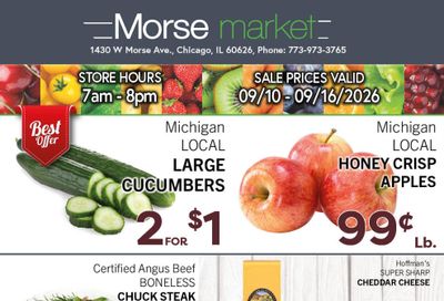 Morse Fresh Market Weekly Ad September 10 - 16, 2026