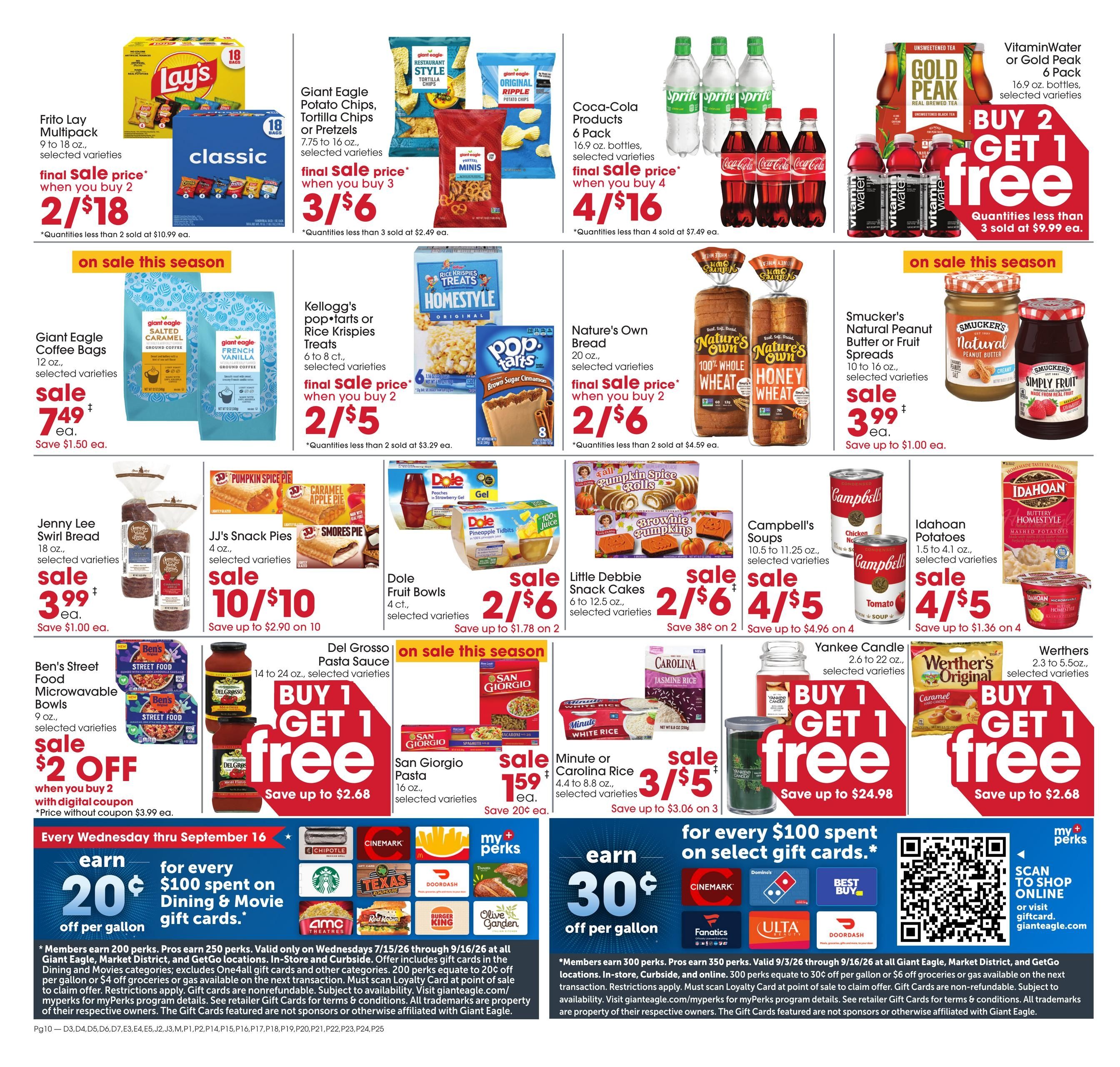 Giant Eagle (Hagerstown Area, MD) Weekly Ad September 10 - 16, 2026