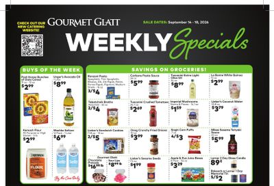 Gourmet Glatt (New York) Weekly Ad September 14 - 18, 2026