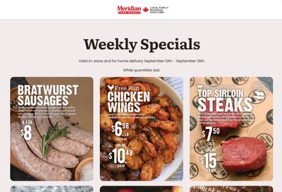 Meridian Farm Market Flyer September 10 to 16