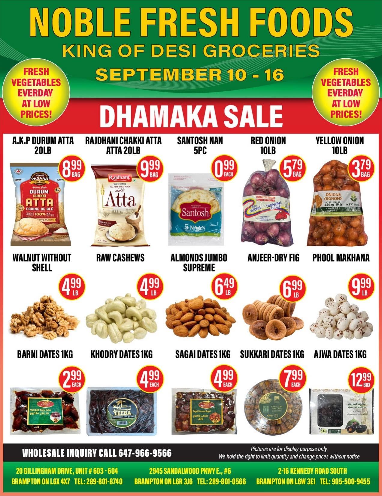 Noble Fresh Foods Flyer September 10 to 16