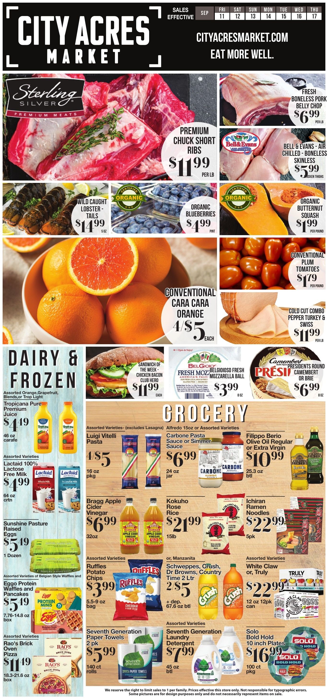 City Acres Market Weekly Ad September 10 - 16, 2026
