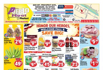 Pueblo Meat Market (880 Mt. Prospect Avenue, Newark, NJ) Weekly Ad September 6 - 12, 2026