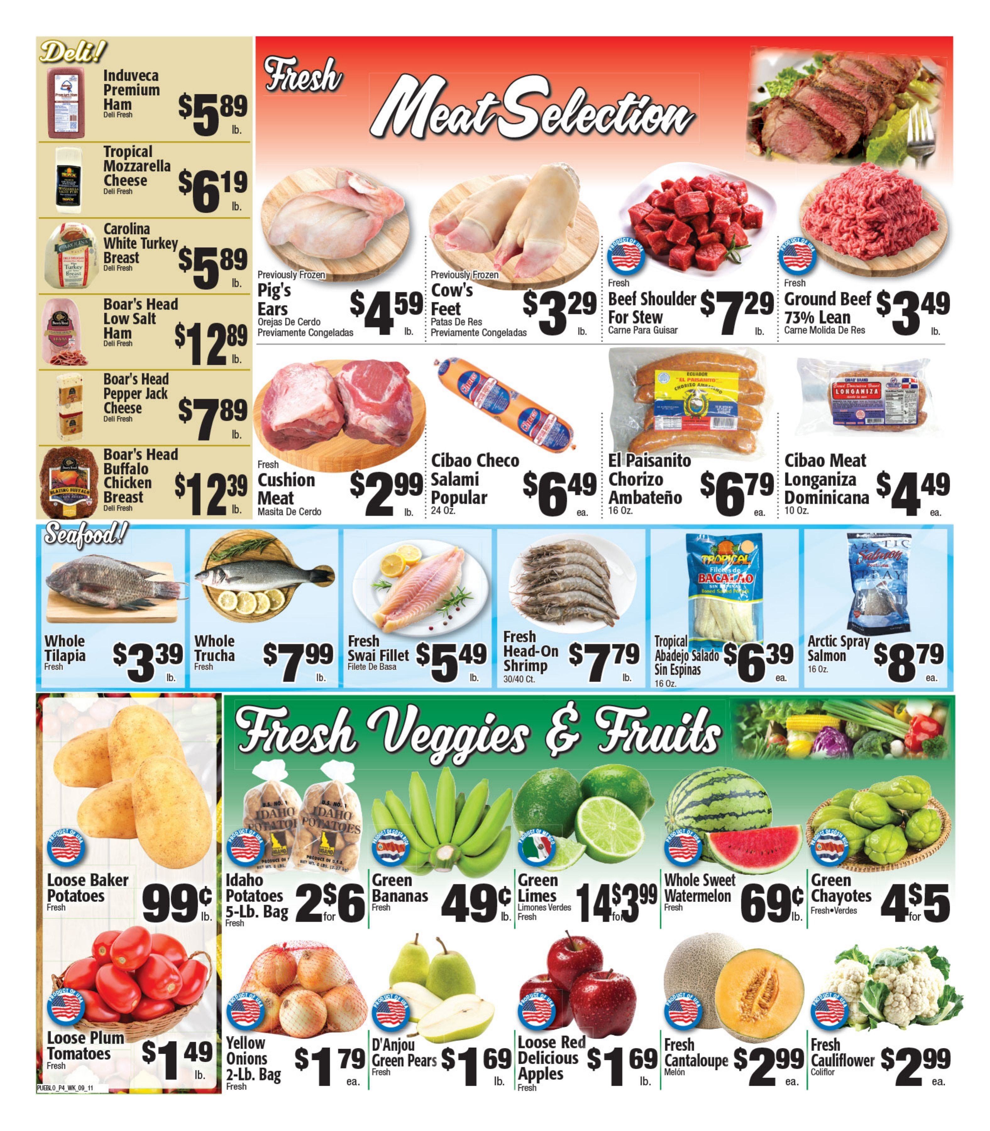 Pueblo Meat Market (880 Mt. Prospect Avenue, Newark, NJ) Weekly Ad September 6 - 12, 2026