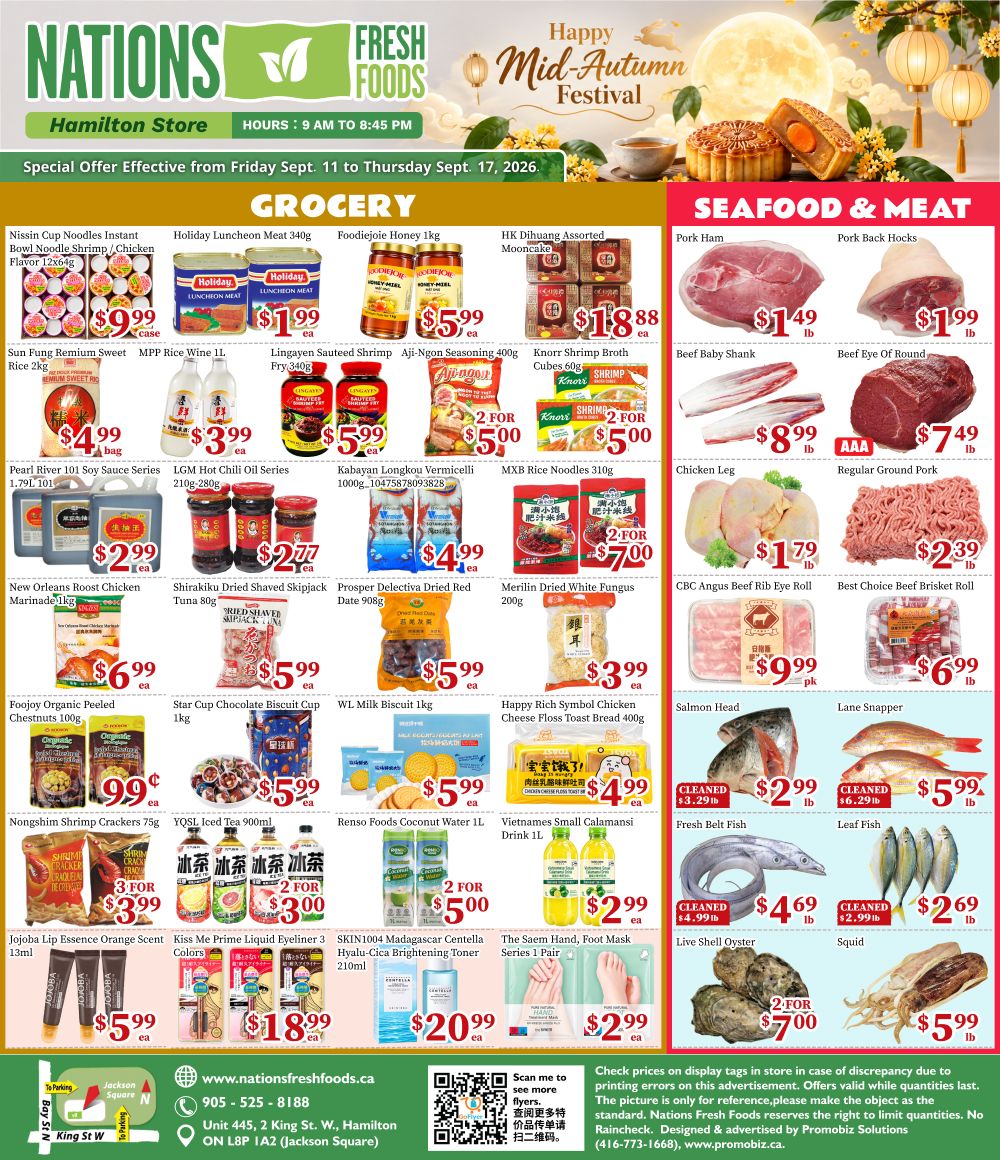 Nations Fresh Foods (Hamilton) Flyer September 11 to 17