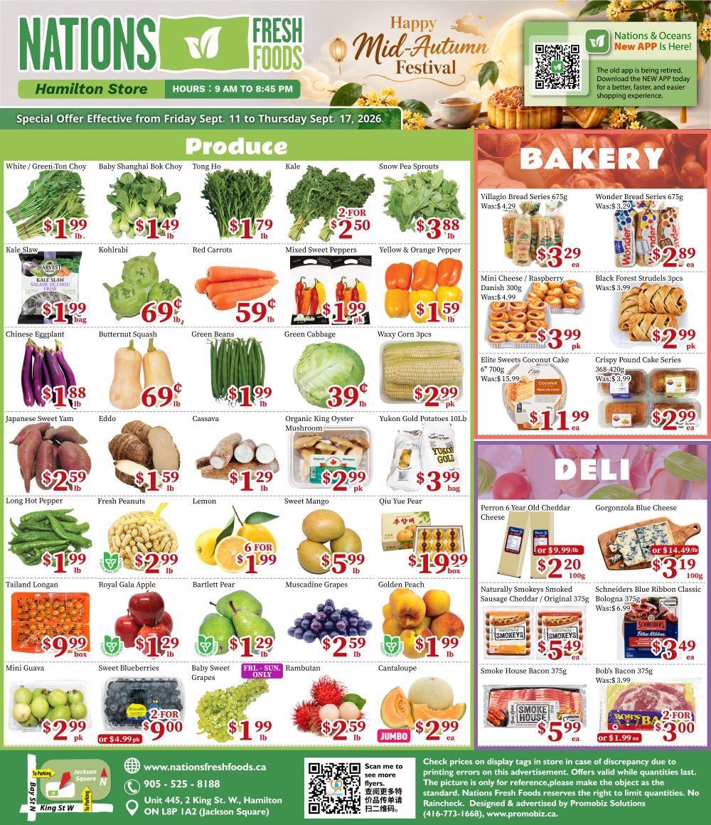 Nations Fresh Foods (Hamilton) Flyer September 11 to 17