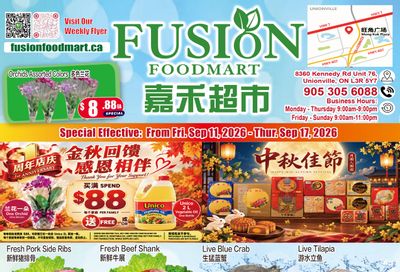 Fusion Supermarket (Unionville)  Flyer September 11 to 17