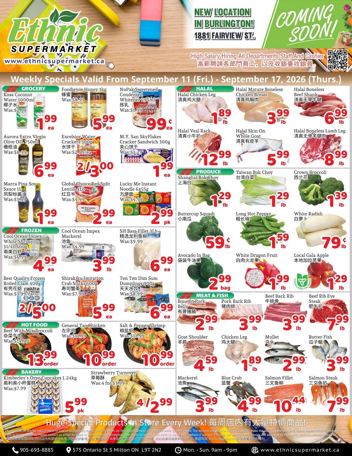 Ethnic Supermarket (Milton) Flyer September 11 to 17