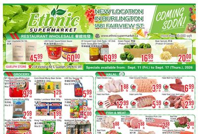 Ethnic Supermarket (Guelph) Flyer September 11 to 17