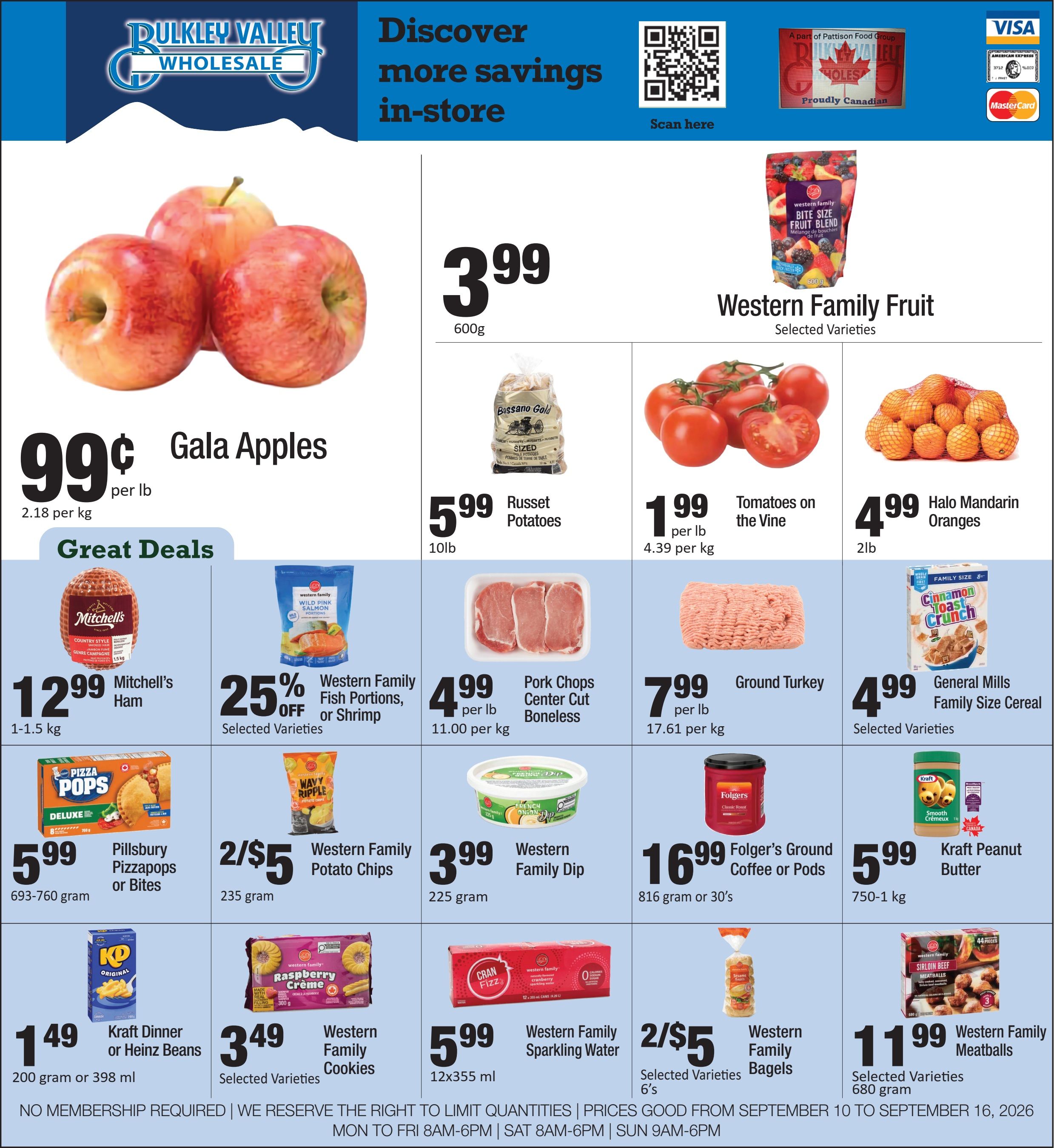 Bulkley Valley Wholesale Flyer September 10 to 16