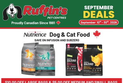 Ruffin's Pet Centre Flyer September 1 to 30