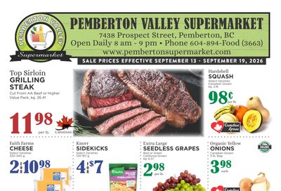 Pemberton Valley Supermarket Flyer September 13 to 19