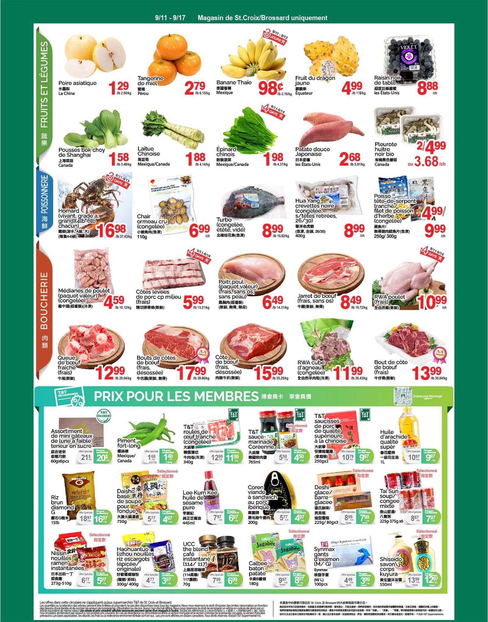 T&T Supermarket (QC) Flyer September 11 to 17