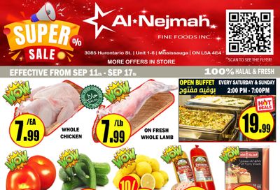 Alnejmah Fine Foods Inc. Flyer September 11 to 17