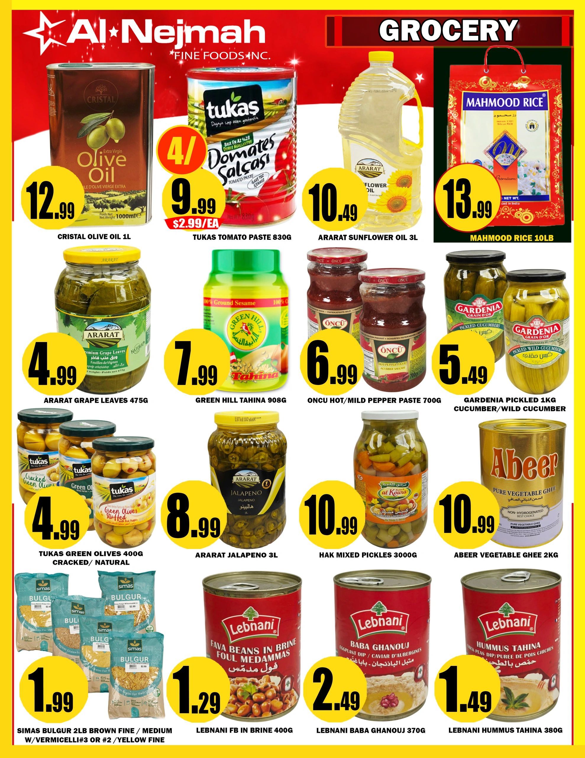 Alnejmah Fine Foods Inc. Flyer September 11 to 17