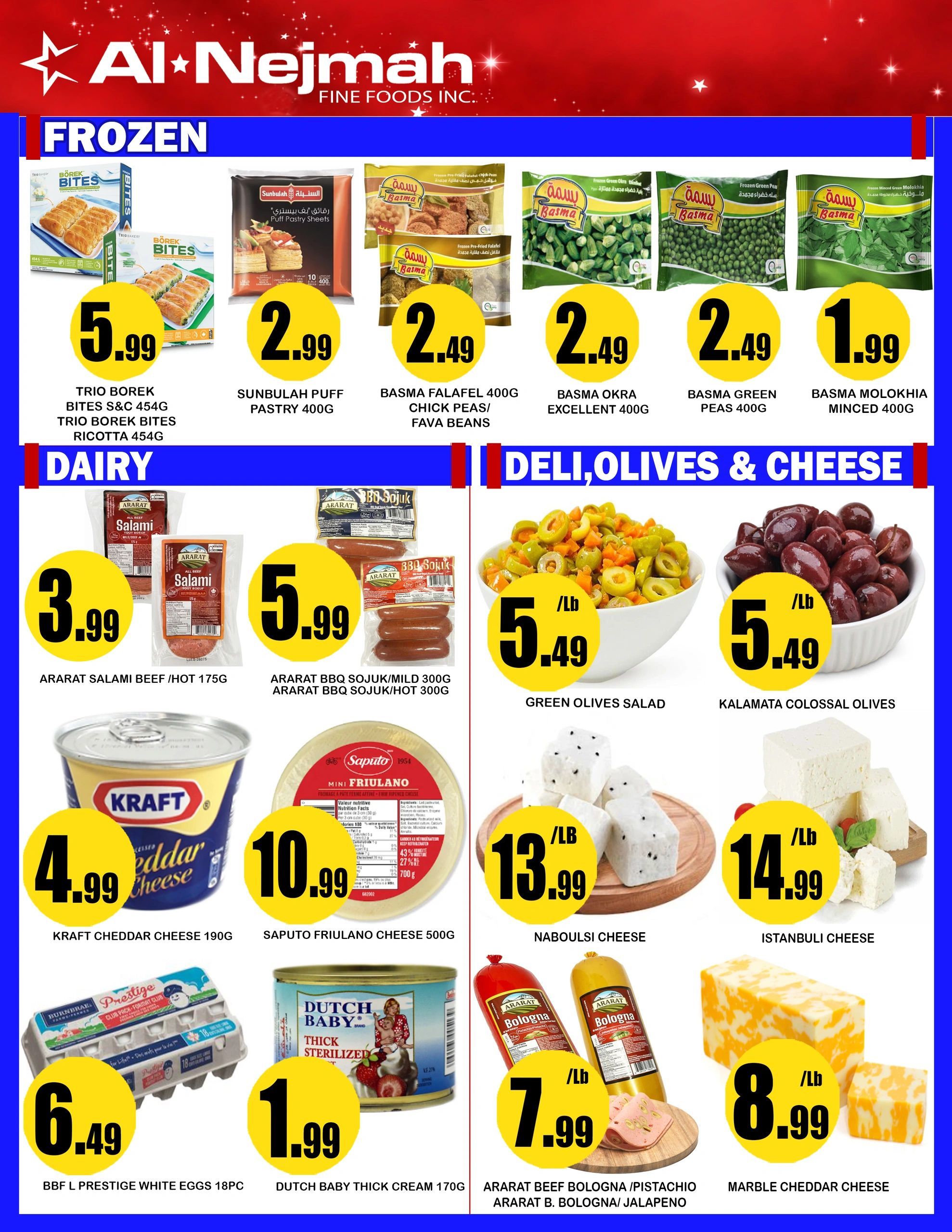 Alnejmah Fine Foods Inc. Flyer September 11 to 17