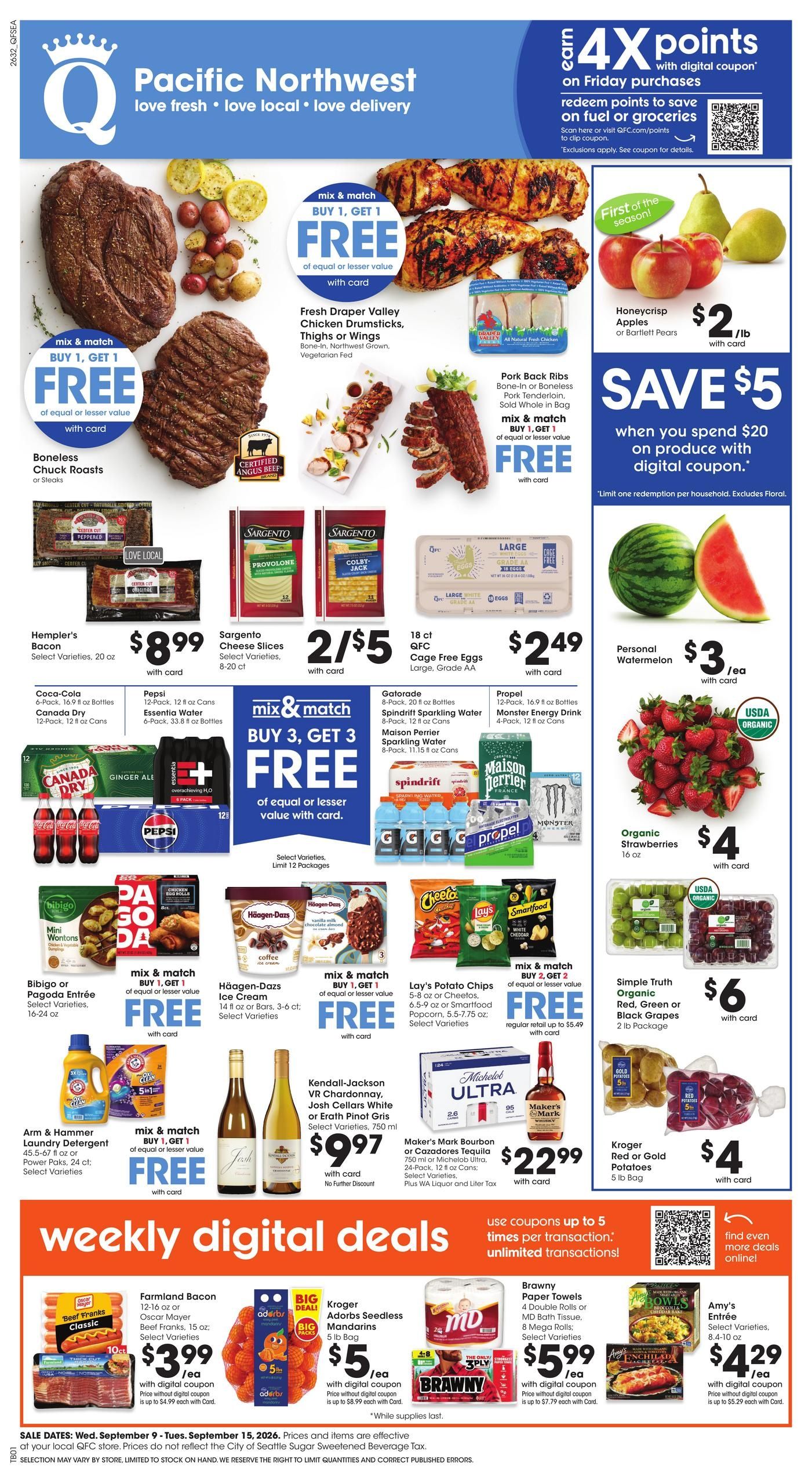 QFC (Bellevue Area, WA) Weekly Ad September 9 - 15, 2026
