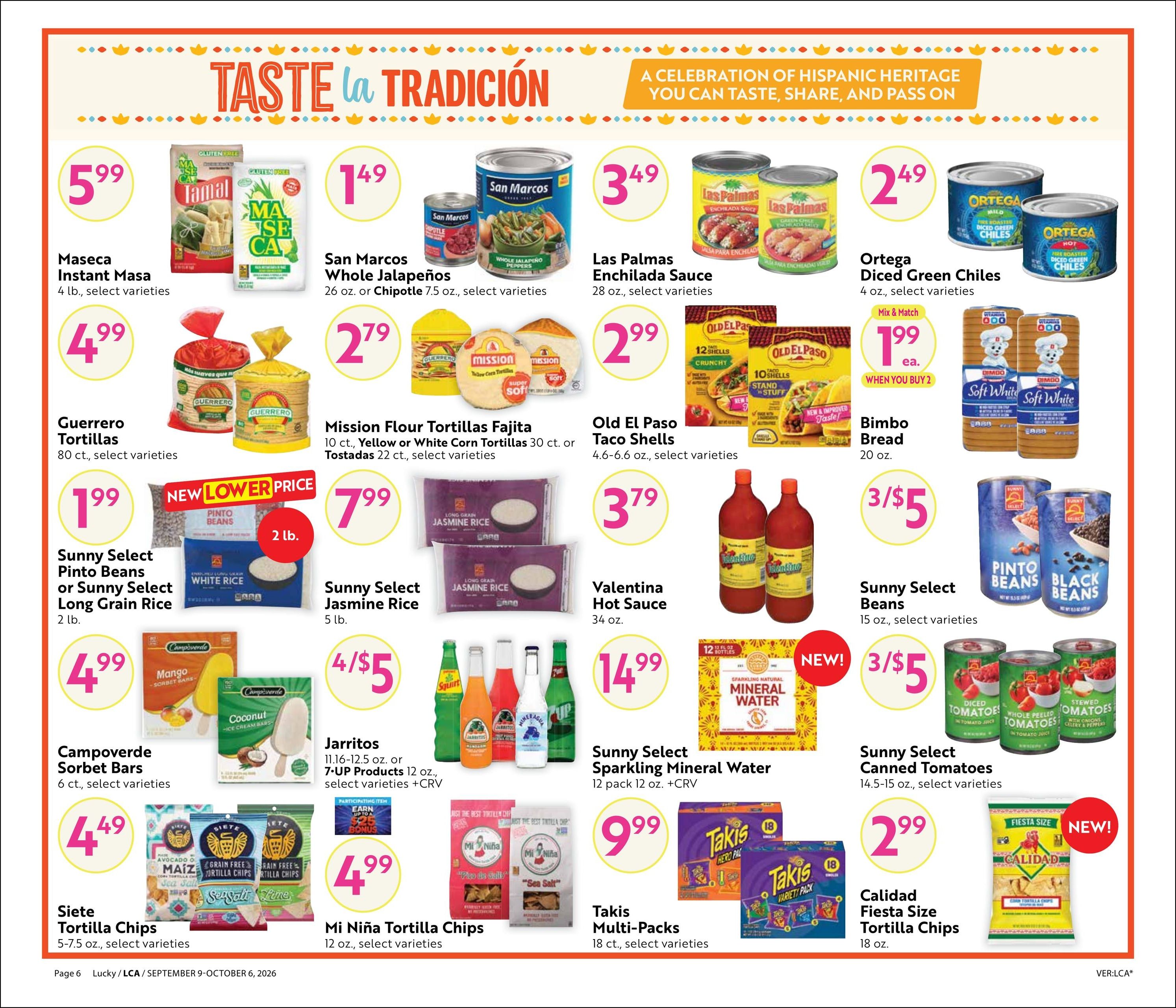 Lucky Supermarkets (Albany Area, CA) Steals & Deals Weekly Ad September 9 - October 6, 2026
