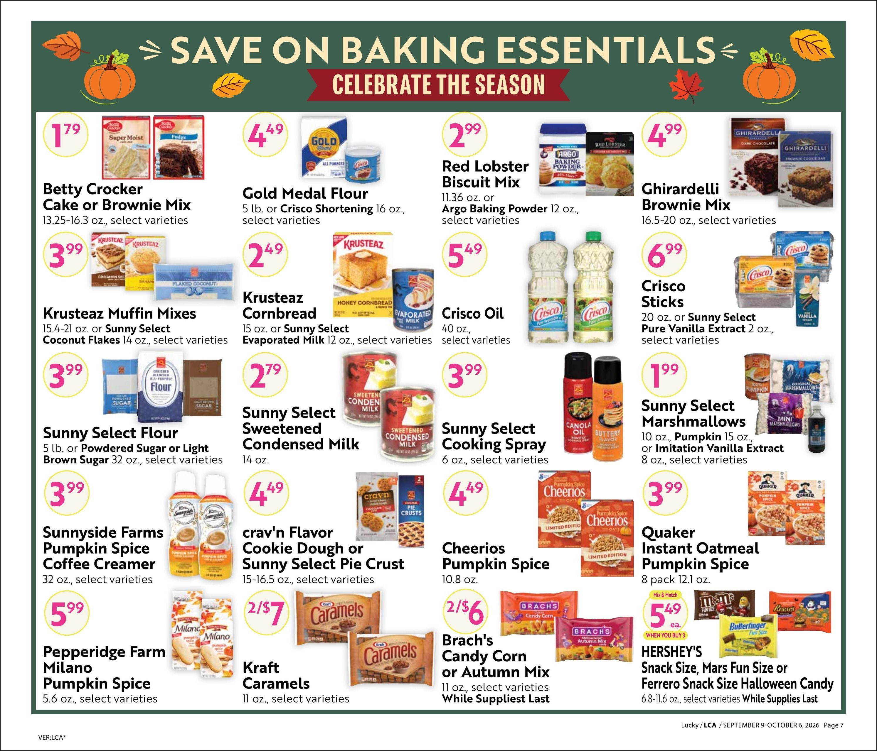 Lucky Supermarkets (Albany Area, CA) Steals & Deals Weekly Ad September 9 - October 6, 2026