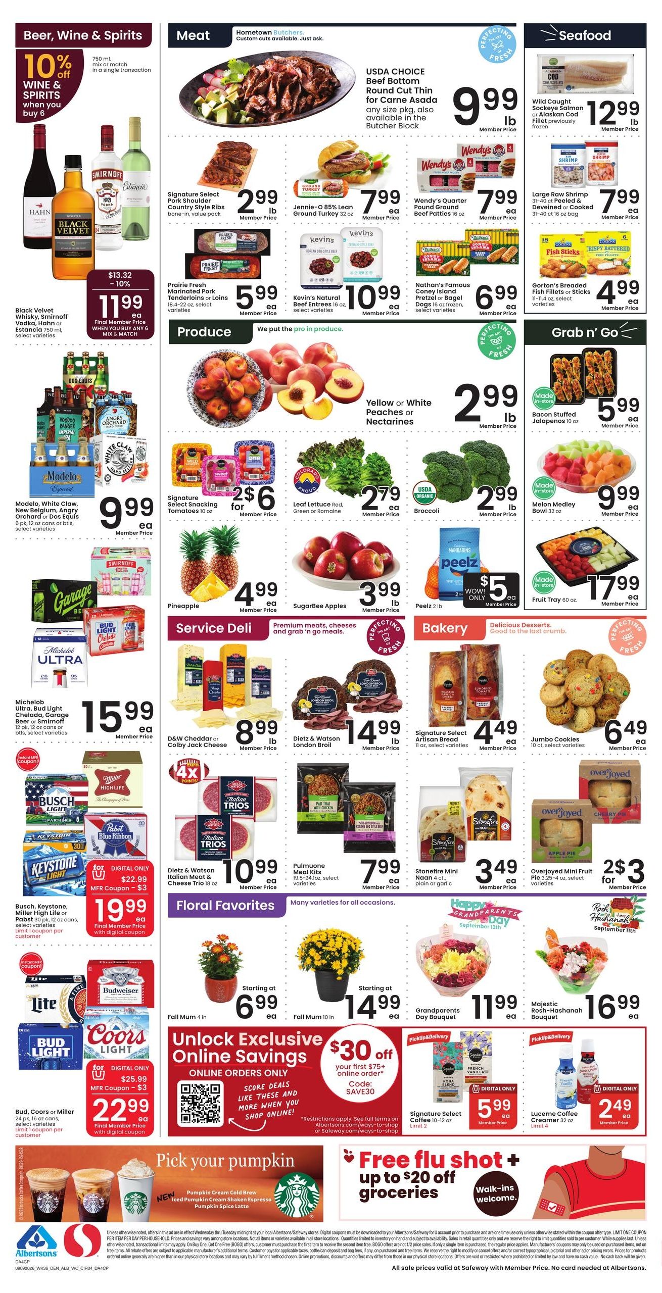 Albertsons (Casper Area, WY) Weekly Ad September 9 - 15, 2026