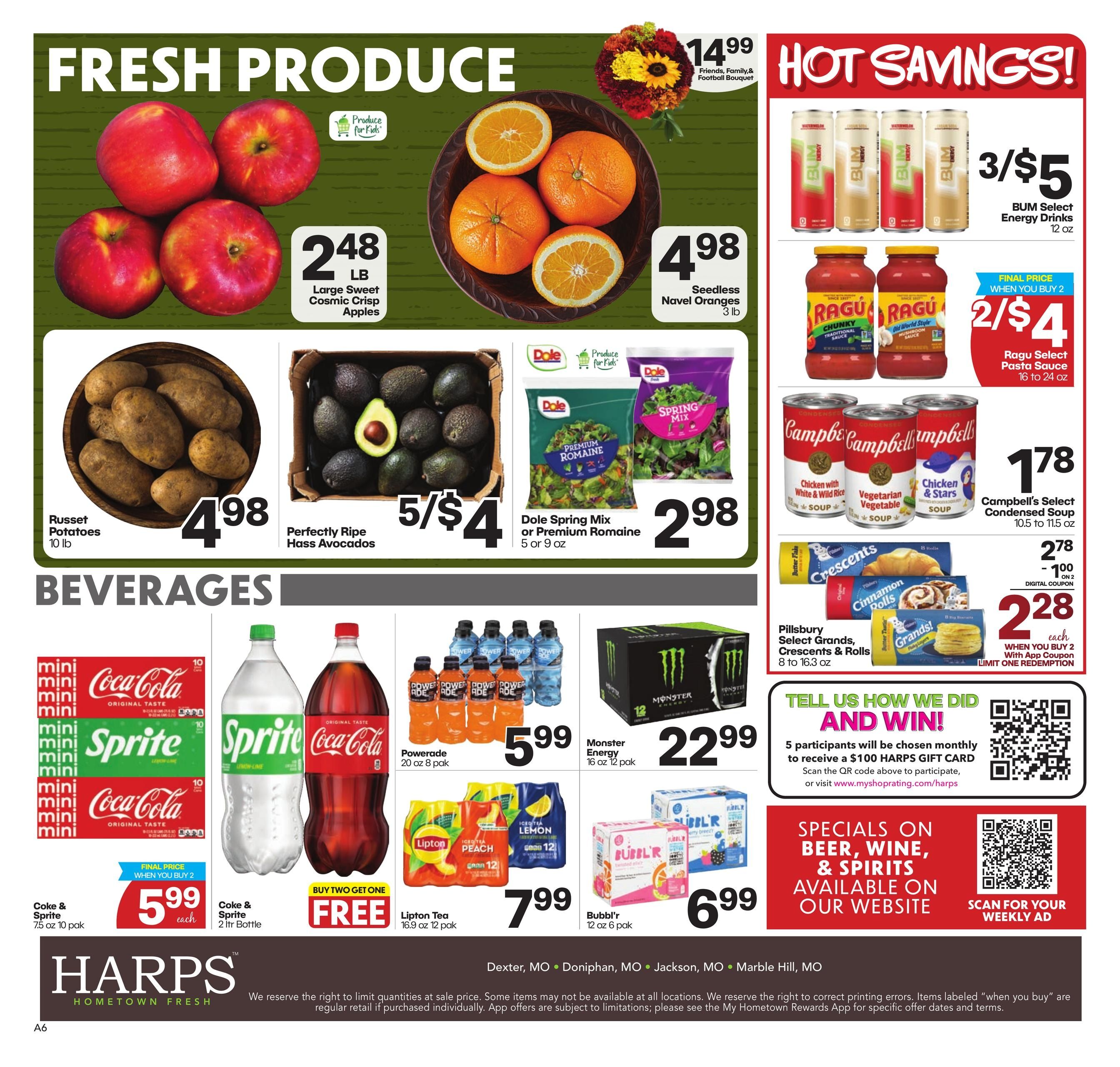 Harps Foods (Poplar Bluff Area, MO) Weekly Ad September 9 - 15, 2026