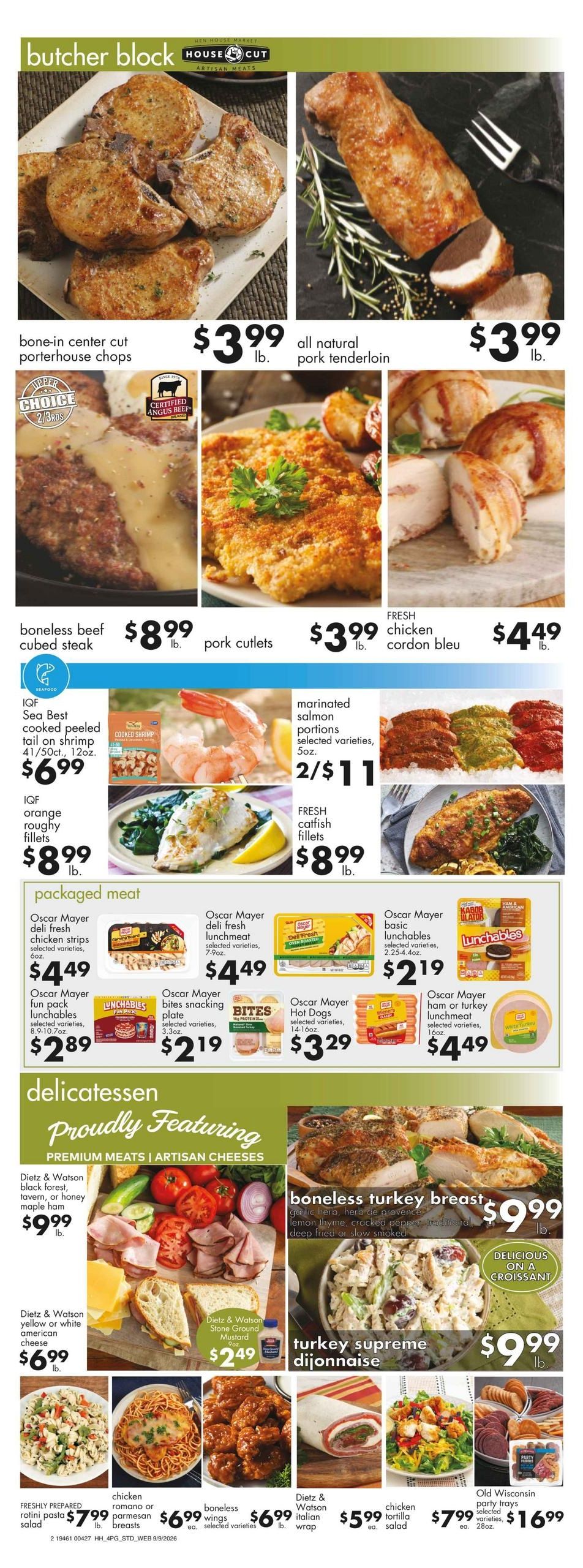 Hen House Weekly Ad September 9 - 15, 2026