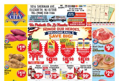 Twin City Supermarket (1016 Sherman Avenue, Elizabeth, NJ) Weekly Ad September 6 - 12, 2026