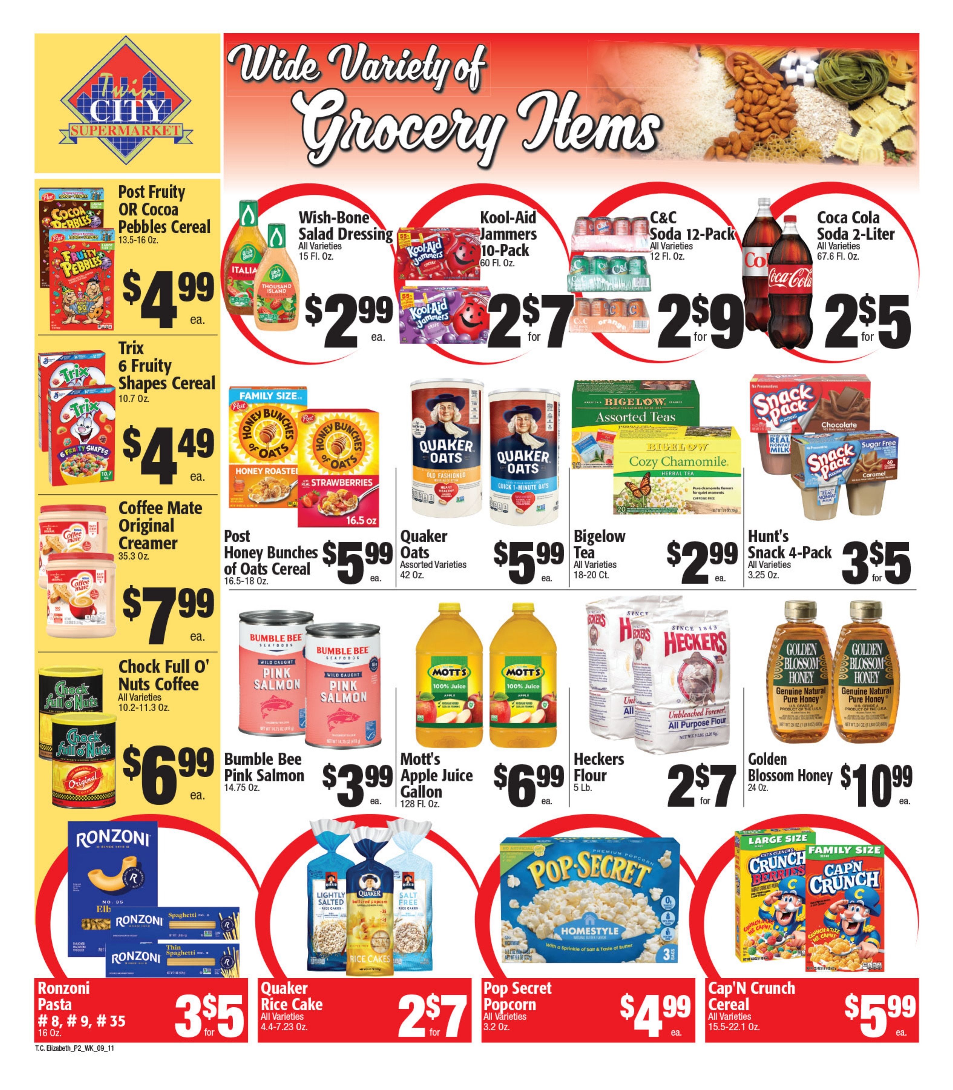 Twin City Supermarket (1016 Sherman Avenue, Elizabeth, NJ) Weekly Ad September 6 - 12, 2026