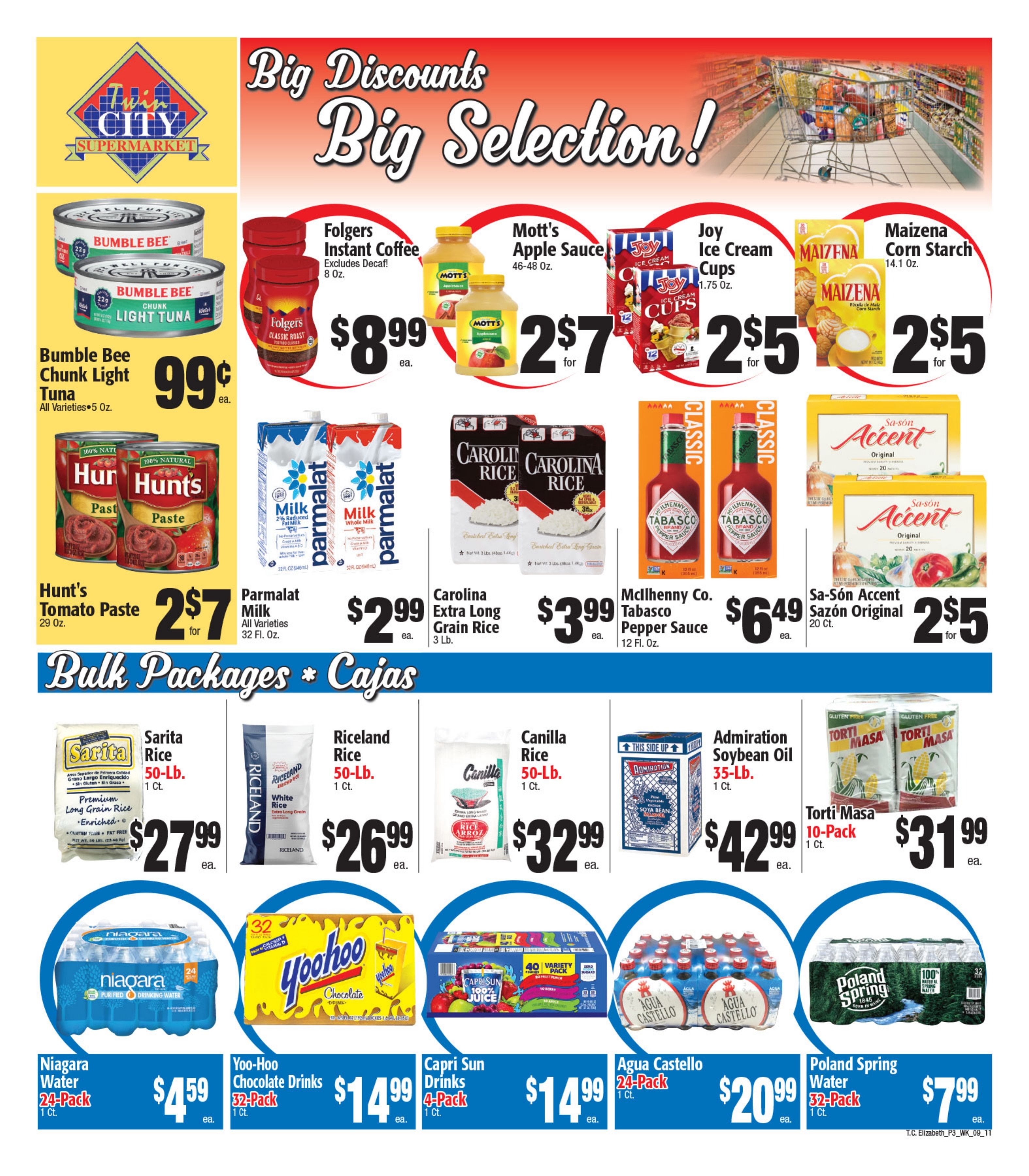 Twin City Supermarket (1016 Sherman Avenue, Elizabeth, NJ) Weekly Ad September 6 - 12, 2026